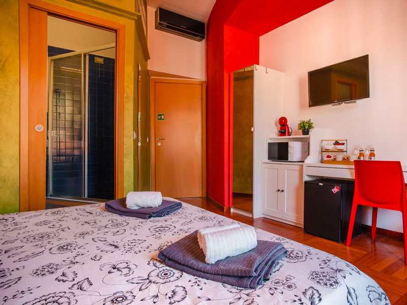 Immagine che mostra una anteprima di una delle camere del nostro B&B in zona Roma Vaticano.