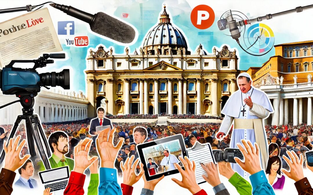 Immagine AI che rappresenta il concetto del Giubileo della Comunicazione.